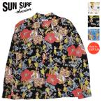 ショッピングアロハシャツ サンサーフ SUN SURF 長袖 レーヨンハワイアンシャツ LOVELY HULA HANDS アロハシャツ SS29203 【2024年春夏新作】