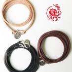 レッドムーン REDMOON レザーブレスレット YK-WBS チャーム付き サドルレザー 多重巻き yk-wbs
