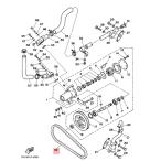 P Yamaha морской дизель морской двигатель ремень морская вода ремень 721-12444-00