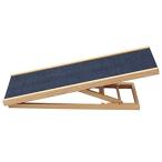Dogs Stairs Folding Pet Ramp - Portable/Lightweight Dogs &amp;amp; Cats Ramp for Cars, High Bed, Couch - Wood Pet Stairs Non-Slip