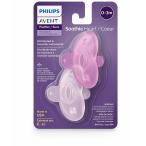 フィリップス　Avent Soothie Pacifier Shape　おしゃぶり 0-3ヶ月用　ピンク１つ&パープル１つ計2個