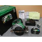 @【未使用品】 ハイコーキ 165mm コードレス丸のこ  C3606DA (SK) 2XPS アグレッシブグリーン マルチボルト 電池2個・充電器・ケース・黒鯱チップソー付き