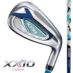 女性用 ダンロップ 2022年 XXIO12 ゼクシオ12 ブルー #7-PW/SW 5本 アイアンセット 純正カーボン XXIO MP1200L 日本仕様 レディース