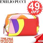 エミリオプッチ バッグ　ポーチ EMILIO PUCCI  52SF05 COSMETIC CASE 60 ROSSO 52260 PRINTED PVC PEONIA　比較対照価格　30,240 円