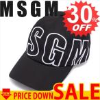 エムエスジーエム 帽子 MSGM BIG LOGO CAP   99 BLACK コットン100％ 比較対照価格18,360円