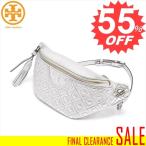 トリーバーチ バッグ ウエストバッグ TORY BURCH FLEMING METALLIC BELT BAG 54590  040 SILVER  ONE SIZE 比較対照価格65,266 円