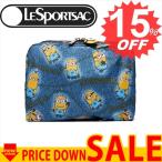 レスポートサック バッグ ポーチ  ミニオン コラボ LESPORTSAC EXTRA LARGE RECTANGULAR COSMETIC 7121  G508 DENIM PATCHES  比較対照価格6,696 円