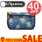 レスポートサック バッグ ポーチ  ミニオン コラボ LESPORTSAC TRAVEL COSMETIC 7315  G508 DENIM PATCHES  比較対照価格6,400 円