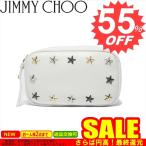 ジミーチュー バッグ ポーチ JIMMY CHOO  CAPELLA-LTU  WHITE/METALLIC MIX  比較対照価格70,096 円