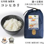 コシヒカリ 石川県 加賀市産 10kg 令和6年度産 玄米 お米マイスター 米屋 米店 専門店 美味しい ご飯 おすすめ こしひかり 米 10キロ 分付き 白米 7分 5分 3分