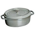 ショッピングストウブ ストウブ(staub) ピコ ココット オーバル IH対応 両手鍋 23cm 40500-236(グレー)