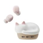 ラディウス(radius) HP-C28BTW(シロ) 猫のかたちの完全ワイヤレスイヤホン NEKO Bluetooth5.3