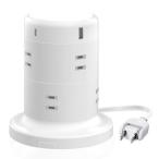 ¥¨¥ì¥³¥à(ELECOM) ECT-2120WH(¥Û¥ï¥¤¥È) ¥¿¥ï¡¼¥¿¥Ã¥× USB-C¡ß2 USB-A¡ß3 ±äĹ¥³¡¼¥É A¥¿¥¤¥× 2¥Ô¥ó