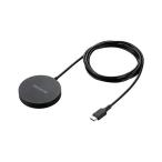  Elecom (ELECOM) W-MA04BK черный беспроводной зарядное устройство Qi засвидетельствование Qi2 соответствует 15W / 7.5W / 5W магнит тип настольный 