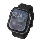 エレコム(ELECOM) AW-25AFCGPBK ブラック アップルウォッチ カバー Series 11/10 (46mm) フルカバー 強化ガラス 10H メタリック 耐衝撃PCフレーム