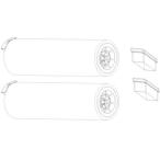 enas(i-ne-z) для замены фильтр & ролик щетка комплект ECDR1501-04