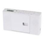 Aurex( Aurex ) AX-CR40-W белый CD радио AM/FM качество звука переключатель функция установка English голос ясно режим вертикальный тонкий 