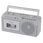 Aurex( Aurex ) AX-KR50-H серый магнитола AM/FM радио кассета магнитофон встроенный Mike голос ясно функция большой диаметр динамик установка 
