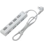 Yahoo! Yahoo!ショッピング(ヤフー ショッピング)エルパ（ELPA） LEDランプスイッチ付タップ 横差し 4個口 1m WLS-LY4100REB