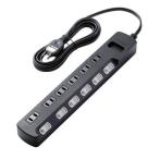 ¥¨¥ì¥³¥à(ELECOM) AVT-K6A-2625BK(¥Ö¥é¥Ã¥¯) ¤Û¤³¤êËÉ»ß/Í륬¡¼¥ÉÉÕ¥¿¥Ã¥× ±äĹ¥³¡¼¥É 2¥Ô¥ó 6¸Ä¸ý 2.5m