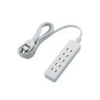 ¥¨¥ì¥³¥à(ELECOM) T-S02-2620WH(¥Û¥ï¥¤¥È) ÅŸ»¥¿¥Ã¥× ±äĹ¥³¡¼¥É 2¥Ô¥ó 6¸Ä¸ý 2m