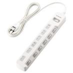 ¥¨¥ì¥³¥à(ELECOM) T-K8A-2625WH(¥Û¥ï¥¤¥È) Í륬¡¼¥É¥¿¥Ã¥× °ì³ç&¸ÄÊÌ¥¹¥¤¥Ã¥ÁÉÕ ±äĹ¥³¡¼¥É 2¥Ô¥ó 6¸Ä¸ý 2.5m