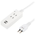 ¥ä¥¶¥ï Y02K4025WH2U(¥Û¥ï¥¤¥È) Í륬¡¼¥ÉÉÕ2AC2USB2.1A 2¸Ä¸ý(¾åÁÞ¤·) 2.5m
