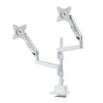  Sanwa Supply CR-LAC2407W монитор arm двойной газ springs тип фигурная скобка модель белый 