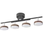オーム電機(OHM) LT-YLS4RC-K ダークブラウン LED4灯シーリン