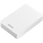 ショッピングポータブル バッファロー(BUFFALO) HD-PGF4.0U3-GWHA(ホワイト) ポータブルHDD 4TB USB3.1(Gen1) /3.0/2.0接続 耐衝撃