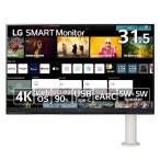 ショッピングエルゴ LGエレクトロニクス(LG) 32SQ780S-W LG SMART Monitor 31.5型 4KwebOS搭載ディスプレイ エルゴアームモデル