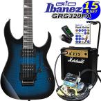 Gio Ibanez アイバニーズ GRG320FA TBS エレキギター 初心者セット マーシャルアンプ付15点セット　