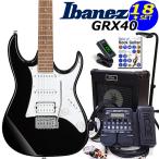 Ibanez アイバニーズ GRX40 BKN エレキギター 初心者セット18点 ZOOM G1XFour付き