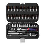 WORKPRO �\�P�b�g�����`�Z�b�g ���`�F�b�g�����` �I�t�Z�b�g�^�C�v �����p6.35mm�i1/4�C���`) 46�_�g �����ԏC�� �ԃ����e�i��