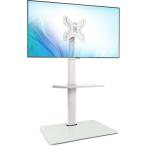 FITUEYES テレビスタンド 19〜42インチ対応 壁寄せテレビスタンド 中段棚一枚付 高さ角度調節可能 TT204602GW