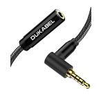 DuKabel 1.2M 3.5mm l знак слуховай аппарат удлинение кабель 3.5mm слуховай аппарат удлинитель 4 высшее L знак type штекер crystal нейлон сборник комплект 
