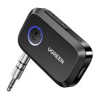 UGREEN 5.3 Bluetooth レシーバー 3.5mm 受信機 SBC/AAC 車載/AUX/iPhone/Android カーオーデ
