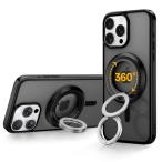 SYNCWIRE MagSafe用スマホリング - 360°回転 マグセーフ リング 両面マグネット バンカーリング 携帯リング 超強力磁気 横