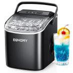 EUHOMY 製氷機 家庭用 　高速製氷 自動洗浄機能 コンパクト ハンドル付き 日本語パネル 氷バスケット 小型 ミニ製氷機 大容量水タンク