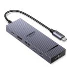 UGREEN Revodok USB-C ハブ 6in1 100W USB PD対応 4K 60Hz 10Gbps 高速データ転送