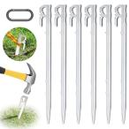  кованый колок steel solid колок палатка 28cm 6 шт. комплект колок чуть более . steel колок нержавеющая сталь сталь 420 объединение U знак type кемпинг строение инструмент 