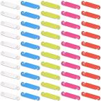 TAOTOO кабель бирка кабель этикетка код бирка TPR производства 50 шт. входит .(5 цвет ×10) код идентификация бирка электропроводка идентификация повторение можно использовать красочный 