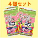 【4個セット】１週間消臭・抗菌デオトイレ　複数ねこ用消臭・抗菌シート　8枚入り×4袋