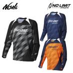 nisi* спорт графика свет длинный рукав рубашка футболка с длинным рукавом мужской женский 2811A232 2022 осень-зима наземный спорт одежда NISHI