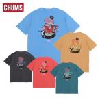 チャムス チャムスレコード&ドーナツTシャツ メンズ 半袖 Tシャツ カジュアル CH01-2530 CHUMS 2025春夏