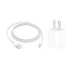 Apple оригинальный USB-A - Lightning кабель (1m) & 5W USB источник питания адаптор в комплекте [.. пачка рассылка ]l б/у смартфон * планшет. ReYuu магазин ( повторное использование toa)