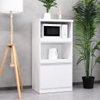 ショッピングレンジ台 レンジ台 60 コンパクト スライド式 国産 キッチン収納 ホワイト シンプル 収納 コンパクトレンジ台 レンジボード 引き出し収納 60cm幅 スリム レンジラック