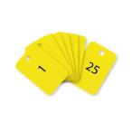 オープン工業 BF-54-YE スチロール番号札 四角 1〜25 黄 BF54YE