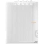 キングジム KING JIM 9955TYトウ 二つ折りリングノートコンパックB5 透明 二つ折りリングノートコンパックノートB5