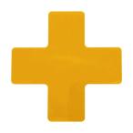 あすつく対応 「直送」 ＴＲＵＳＣＯ DFSX-Y 耐久フロアサインズＸ型 Ｍサイズ 黄１枚 １シート DFSXY 粘着テープ 黄1枚2067270